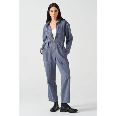 Blue Washed Denim Jumpsuit | Montivo Pakistan