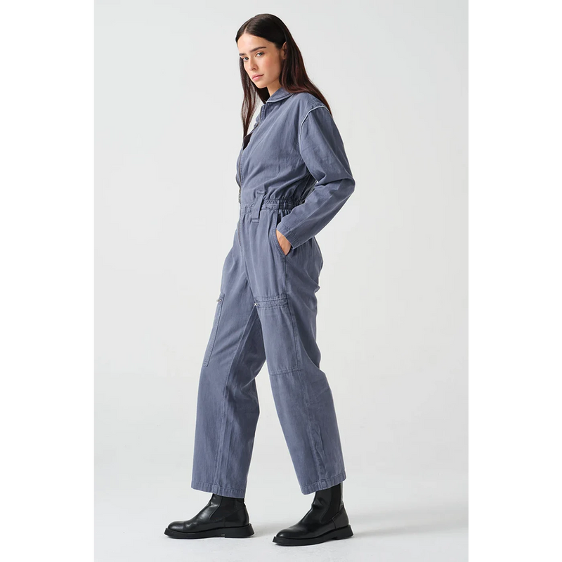 Blue Washed Denim Jumpsuit | Montivo Pakistan