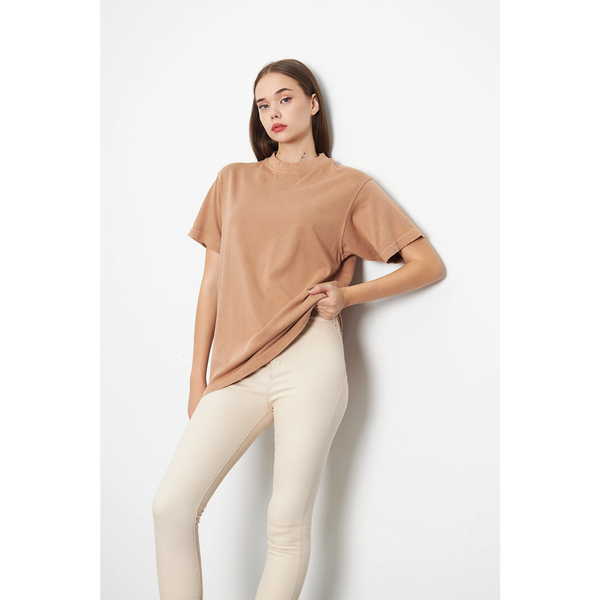 Coffee Washed Oversized Tshirt