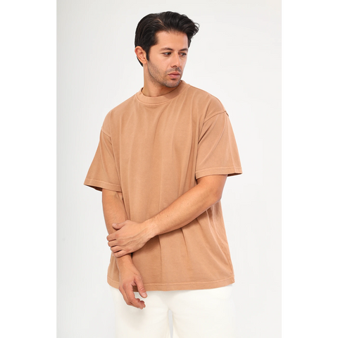 Coffee Washed Oversized Tshirt | Montivo Pakistan