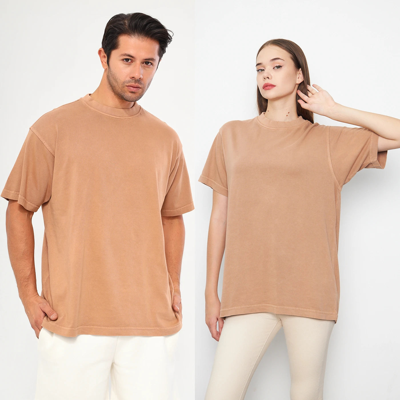 Coffee Washed Oversized Tshirt | Montivo Pakistan