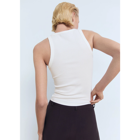White Rib Tank Top | Montivo Pakistan