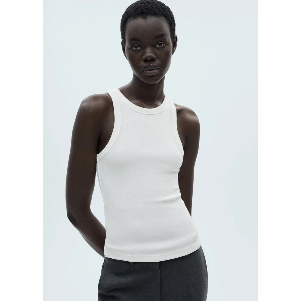 White Rib Tank Top | Montivo Pakistan
