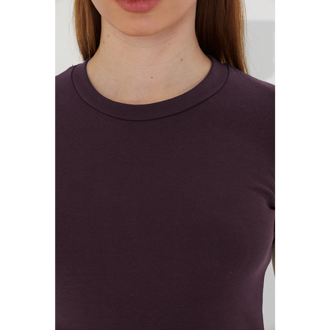 Muave Ribbed Fitted Tshirt | Montivo Pakistan