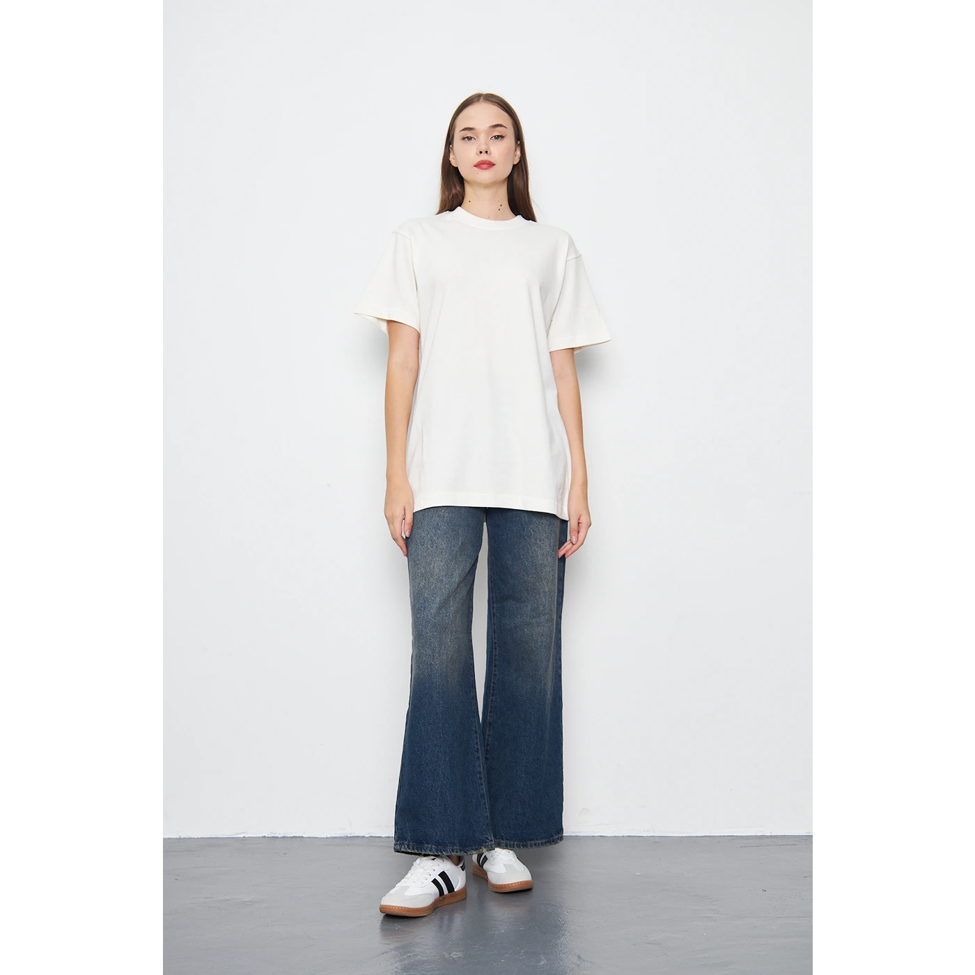 Off-White Washed Oversized Tshirt | Montivo Pakistan