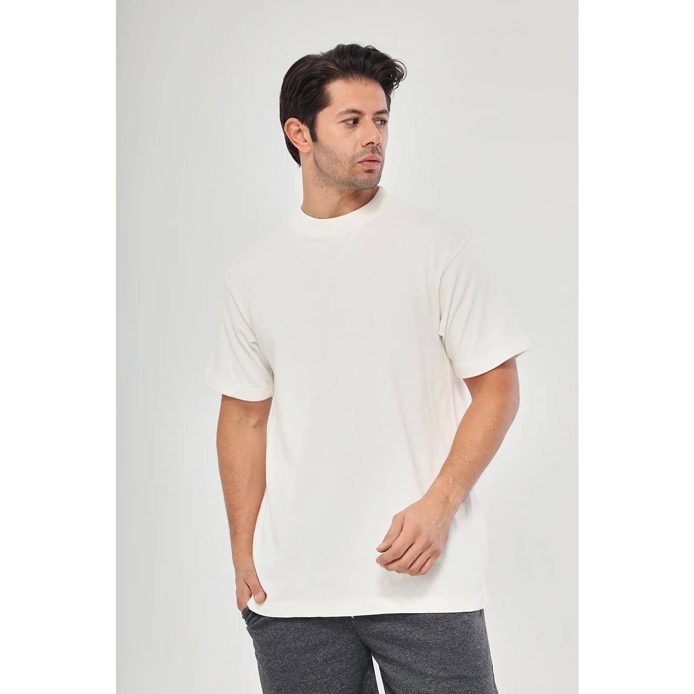 Off-White Washed Oversized Tshirt | Montivo Pakistan