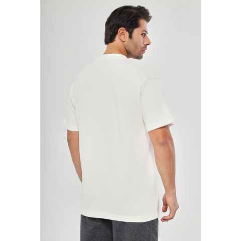 Off-White Washed Oversized Tshirt | Montivo Pakistan