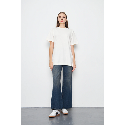 Off-White Washed Oversized Tshirt | Montivo Pakistan