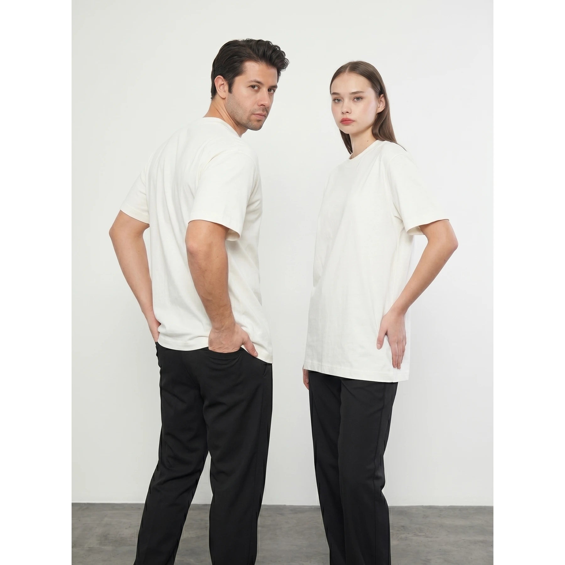 Off-White Washed Oversized Tshirt | Montivo Pakistan
