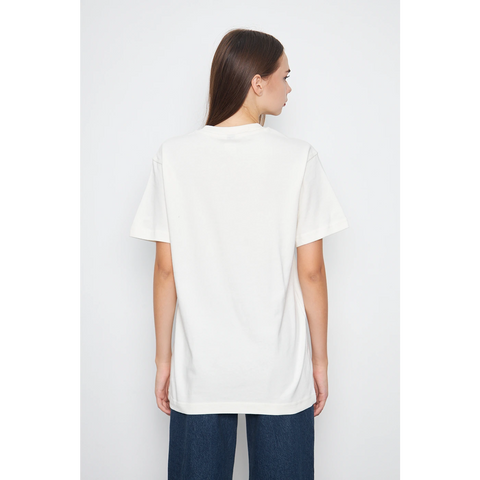 Off-White Washed Oversized Tshirt | Montivo Pakistan