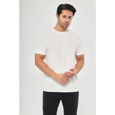Ecru Slim Fit Tshirt | Montivo Pakistan