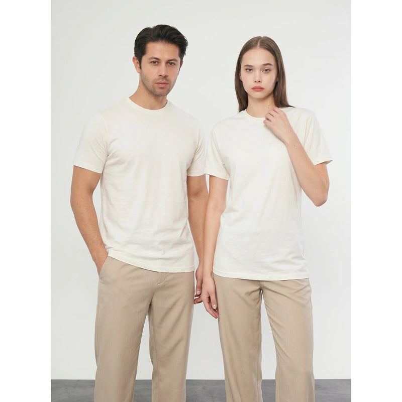 Ecru Slim Fit Tshirt | Montivo Pakistan