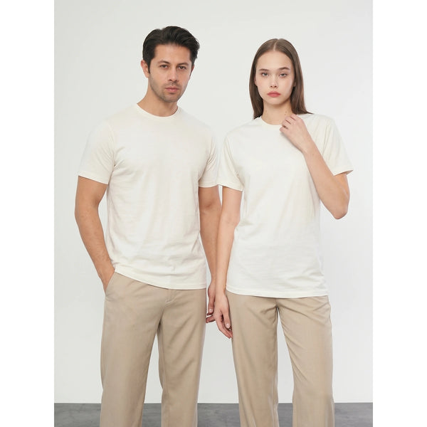 Ecru Slim Fit Tshirt | Montivo Pakistan