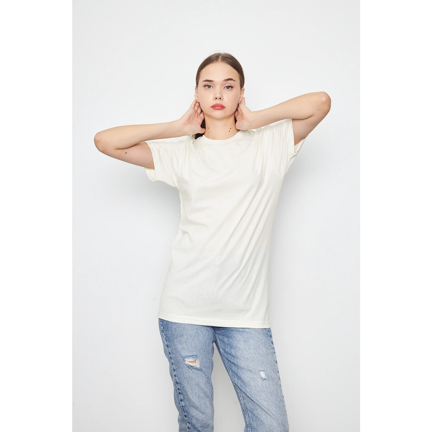Ecru Slim Fit Tshirt | Montivo Pakistan