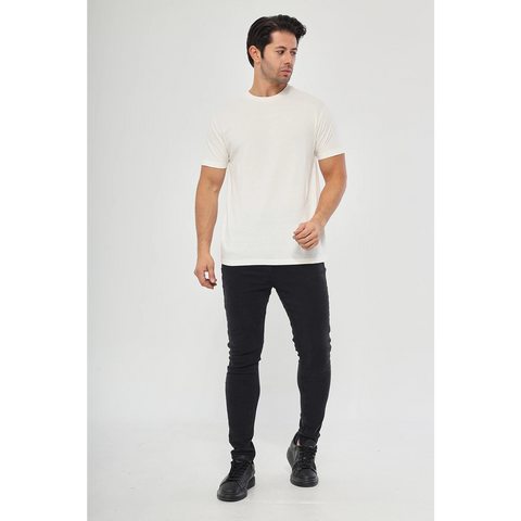 Ecru Slim Fit Tshirt | Montivo Pakistan