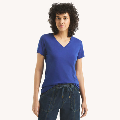 Violet V-Neck Slim Fit Tshirt | Montivo Pakistan