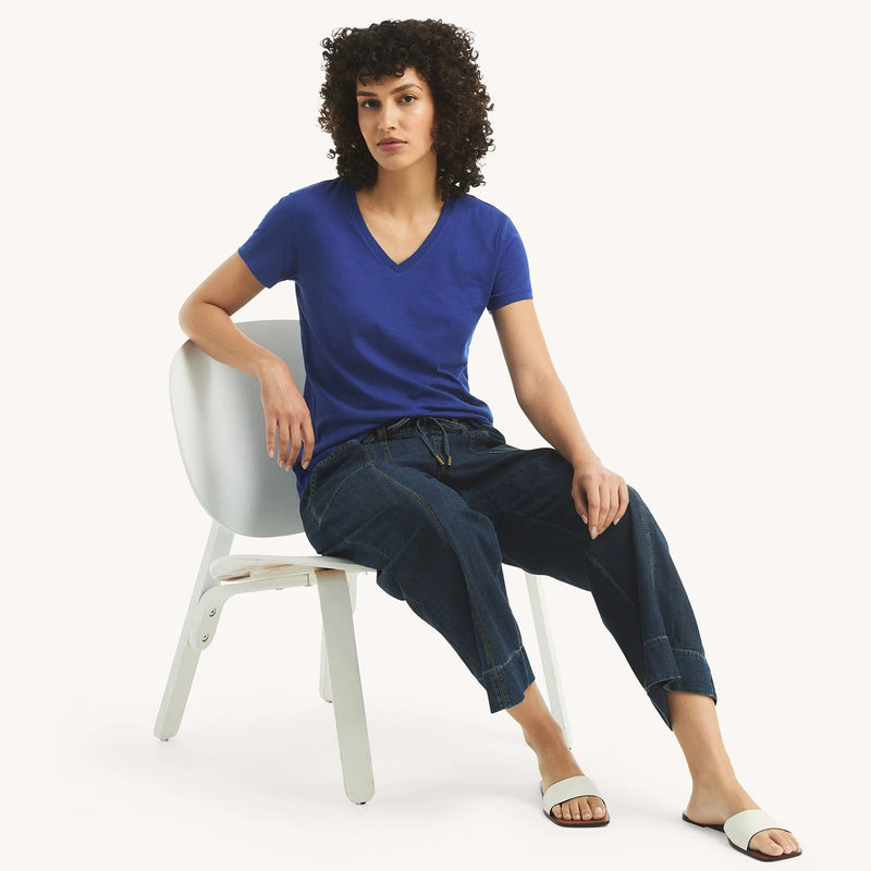 Violet V-Neck Slim Fit Tshirt | Montivo Pakistan