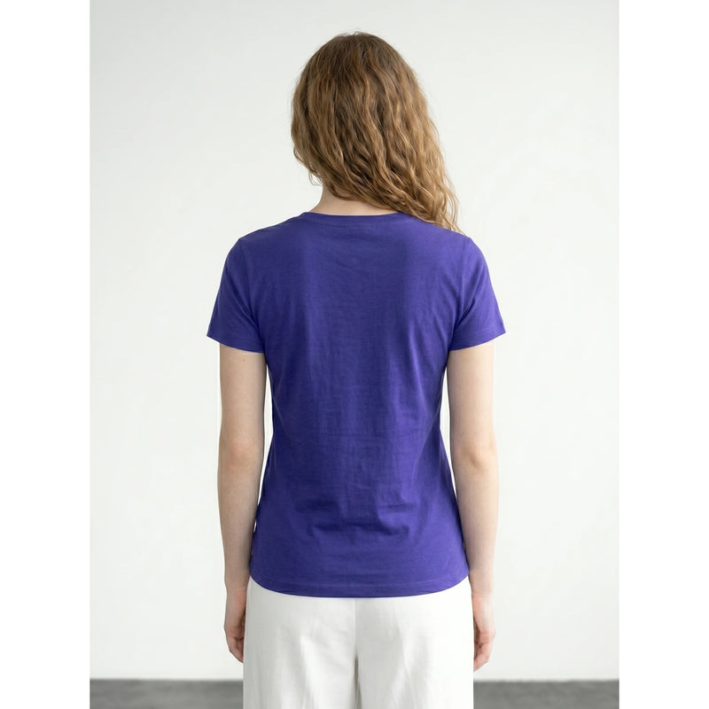 Violet V-Neck Slim Fit Tshirt | Montivo Pakistan