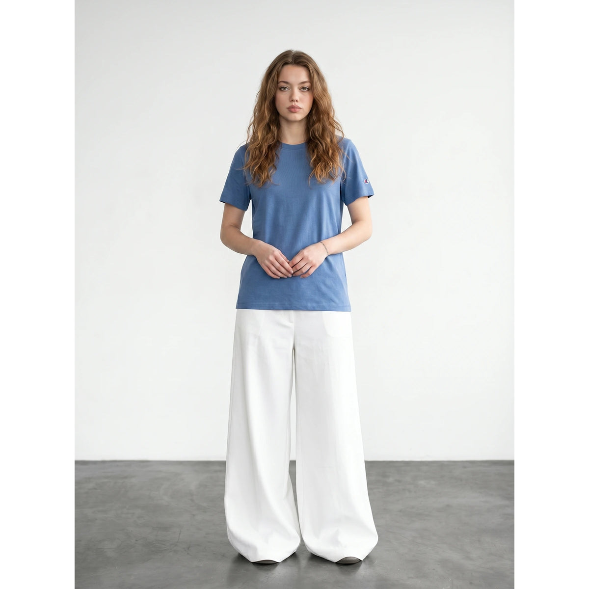 Mid Blue CHMP Slim Fit Tshirt | Montivo Pakistan