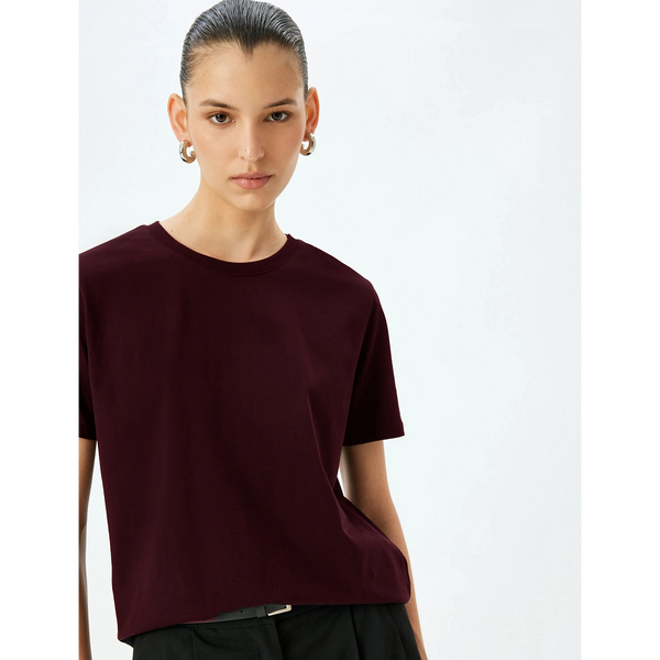Gear Burgundy Relaxed Fit Tshirt | Montivo Pakistan