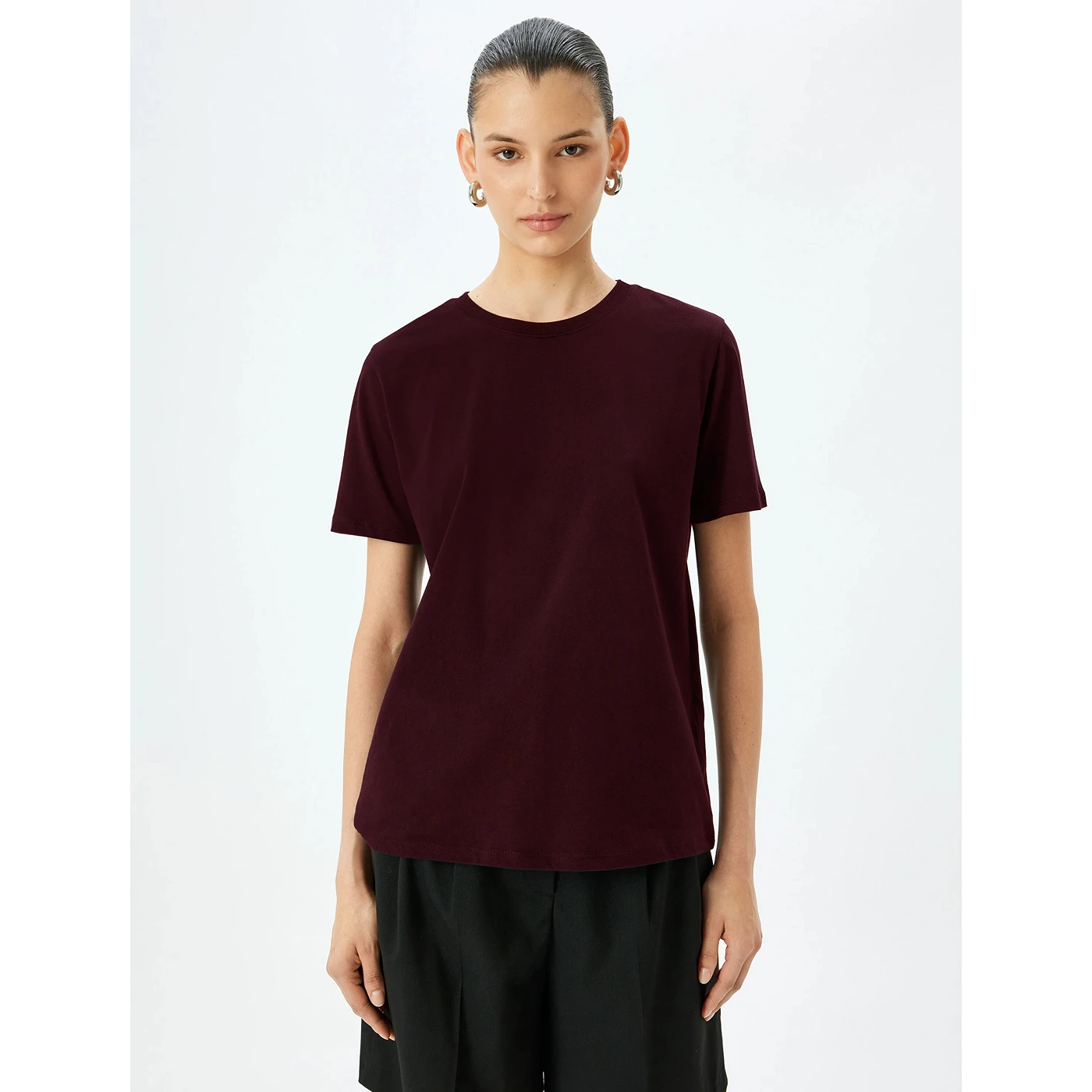 Gear Burgundy Relaxed Fit Tshirt | Montivo Pakistan