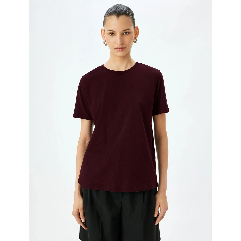 Gear Burgundy Relaxed Fit Tshirt | Montivo Pakistan