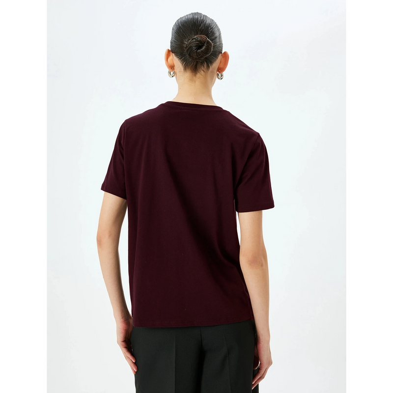 Gear Burgundy Relaxed Fit Tshirt | Montivo Pakistan