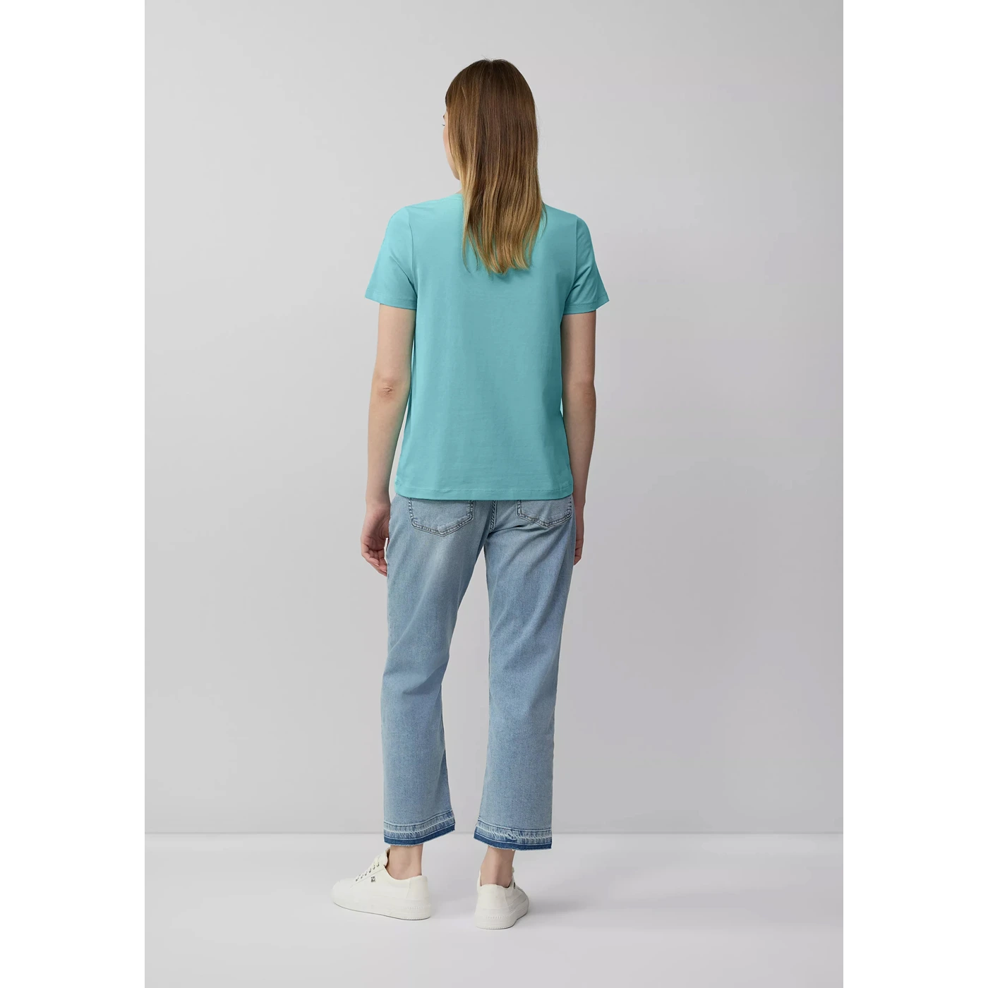 Sea Green V-Neck Slim Fit Tshirt | Montivo Pakistan