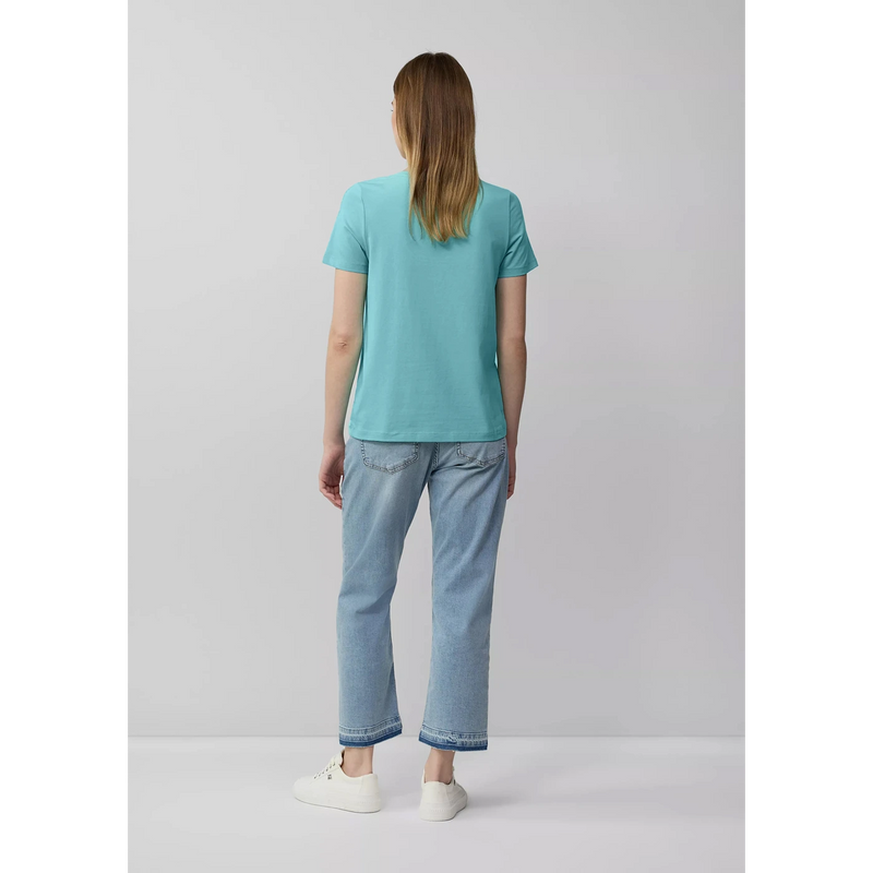 Sea Green V-Neck Slim Fit Tshirt | Montivo Pakistan