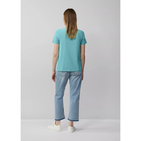 Sea Green V-Neck Slim Fit Tshirt | Montivo Pakistan
