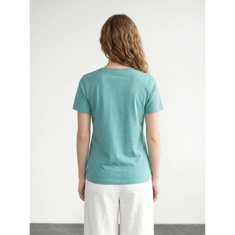 Sea Green V-Neck Slim Fit Tshirt | Montivo Pakistan