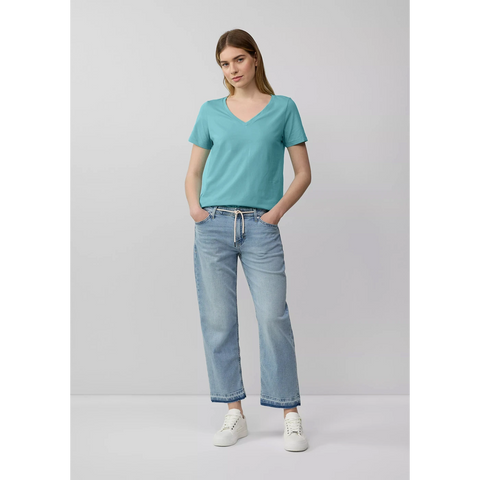 Sea Green V-Neck Slim Fit Tshirt | Montivo Pakistan