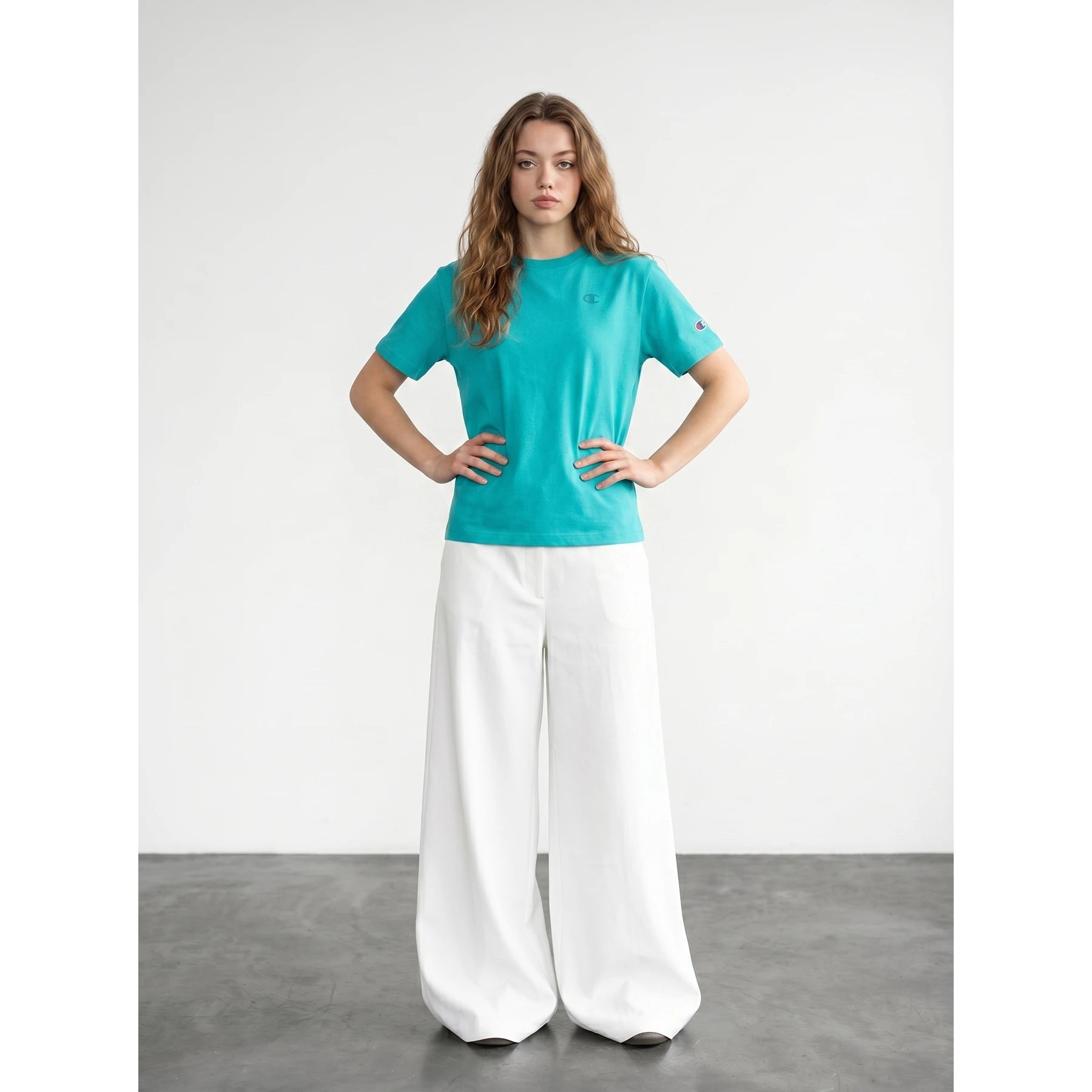 Light Blue CHMP Oversized Printed Tshirt | Montivo Pakistan