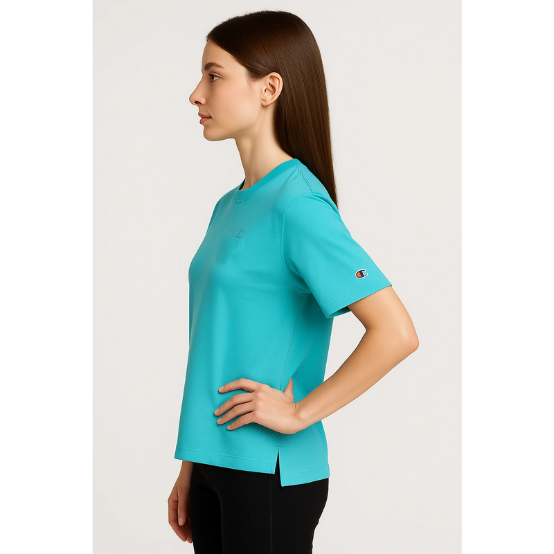 Light Blue CHMP Oversized Printed Tshirt | Montivo Pakistan