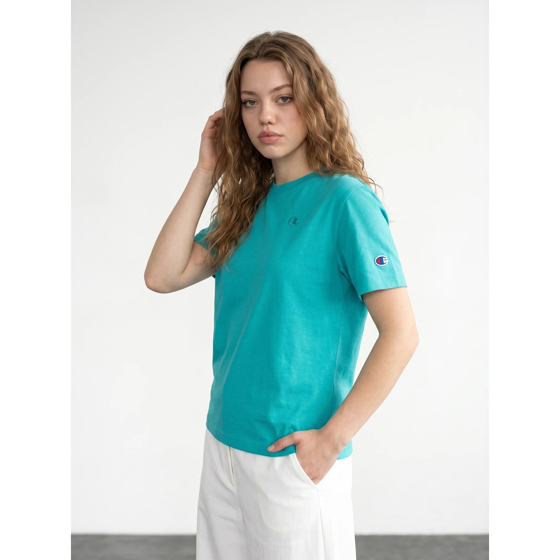 Light Blue CHMP Oversized Printed Tshirt | Montivo Pakistan