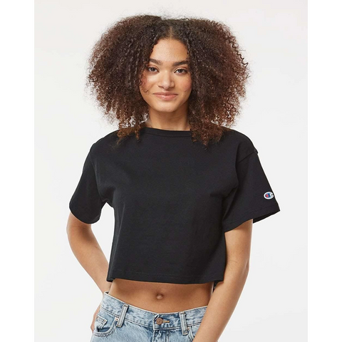 Black Cropped Tshirt | Montivo Pakistan