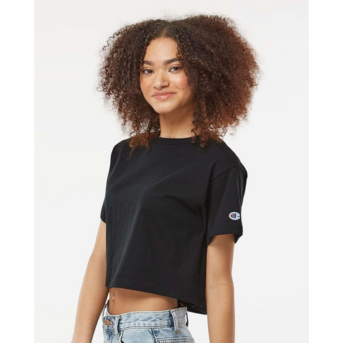 Black Cropped Tshirt | Montivo Pakistan
