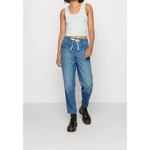 Mid Blue Easy Denim Trouser Jeans | Montivo Pakistan