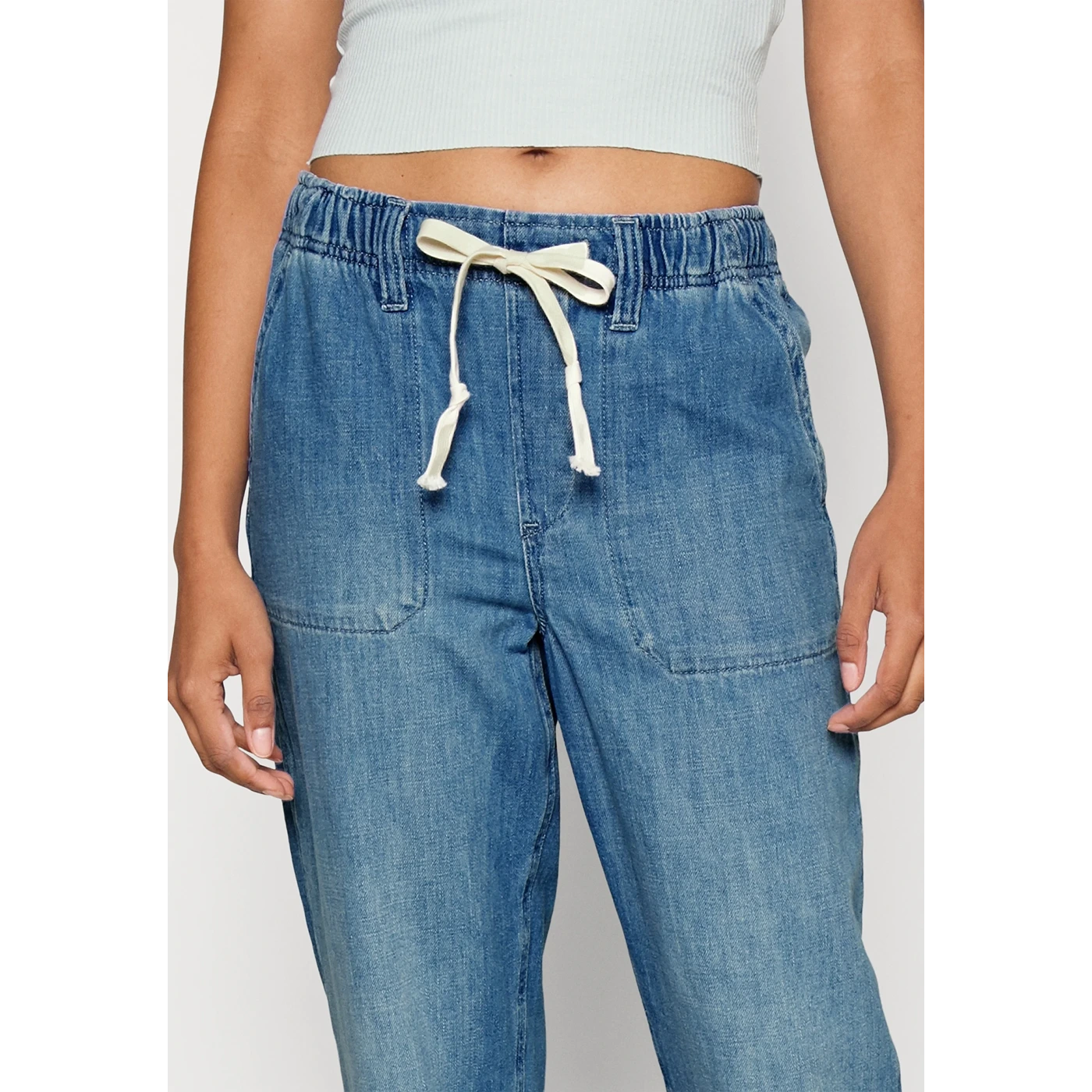 Mid Blue Easy Denim Trouser Jeans | Montivo Pakistan