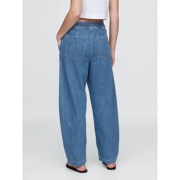 Mid Blue Barrel Trouser Jeans | Montivo Pakistan