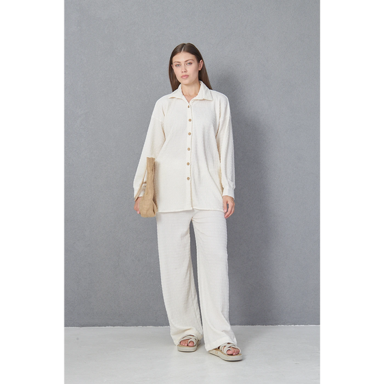 Cream Aura Co-ord Set | Montivo Pakistan