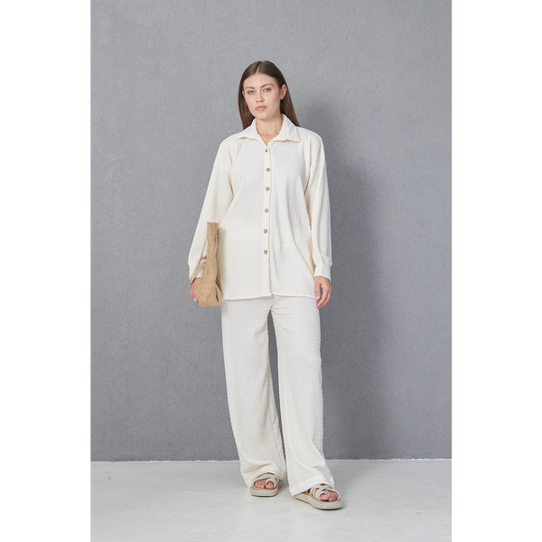 Cream Aura Co-ord Set | Montivo Pakistan