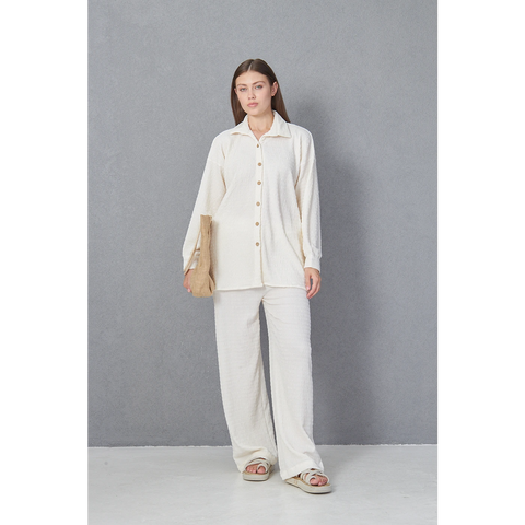 Cream Aura Co-ord Set | Montivo Pakistan