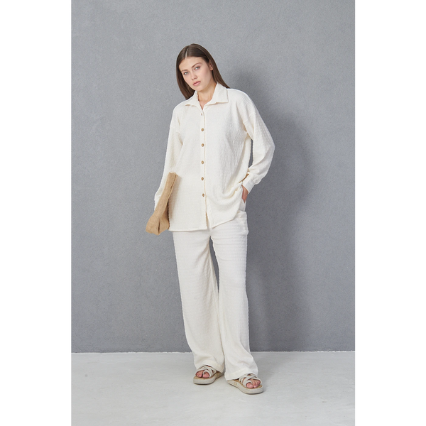 Cream Aura Co-ord Set | Montivo Pakistan