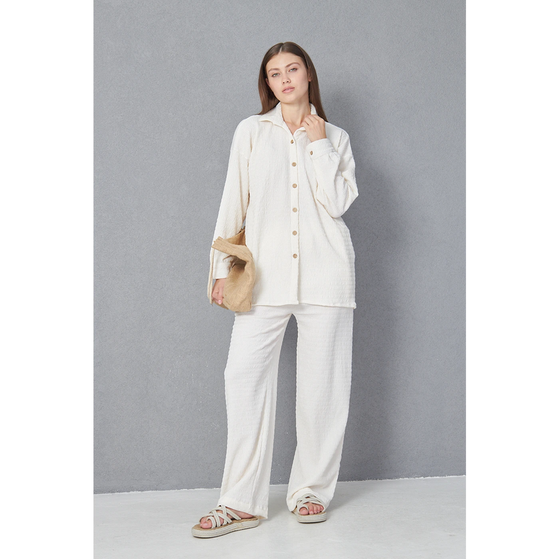 Cream Aura Co-ord Set | Montivo Pakistan