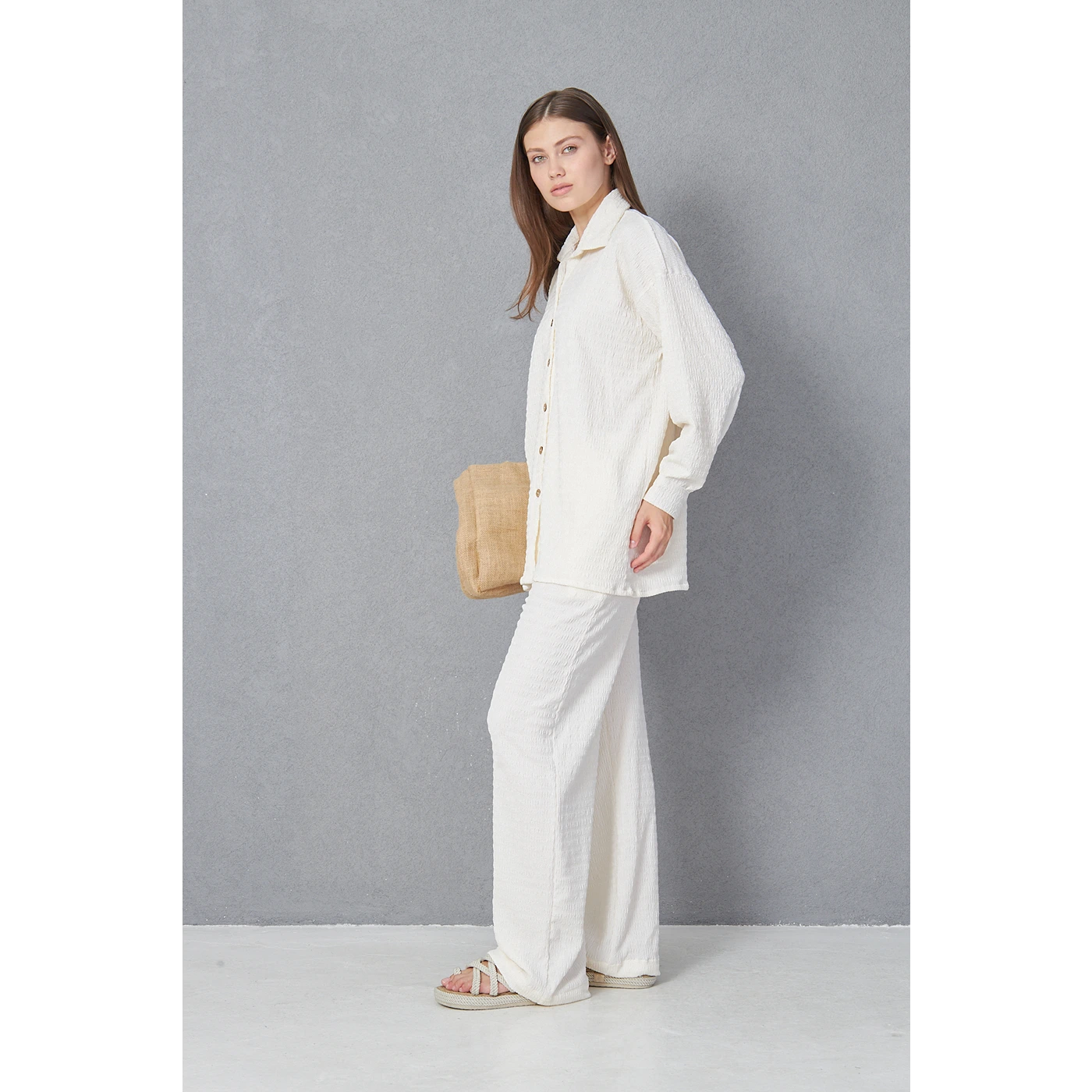 Cream Aura Co-ord Set | Montivo Pakistan