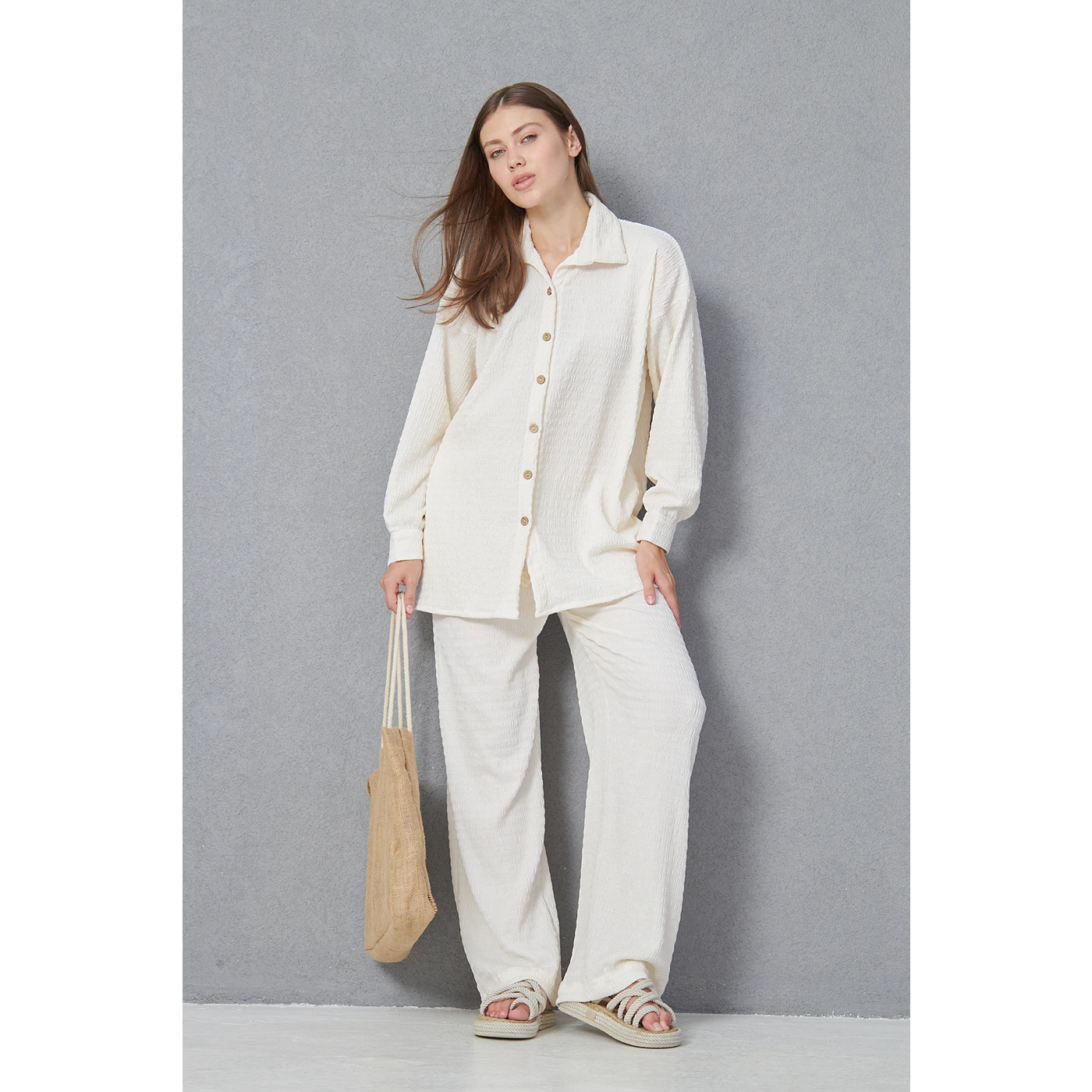 Cream Aura Co-ord Set | Montivo Pakistan