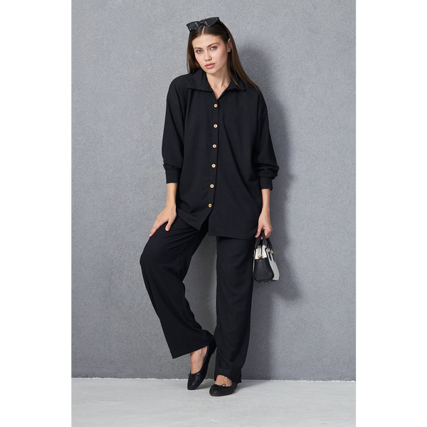 Midnight Texture Co-ord Set | Montivo Pakistan