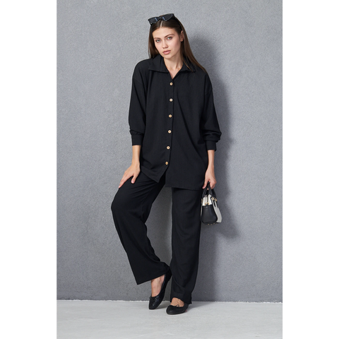 Midnight Texture Co-ord Set | Montivo Pakistan