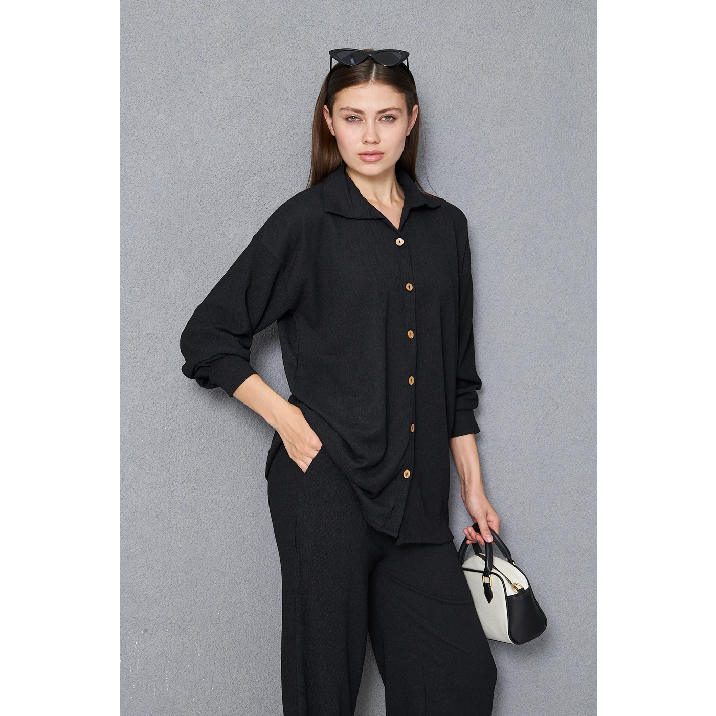 Midnight Texture Co-ord Set | Montivo Pakistan